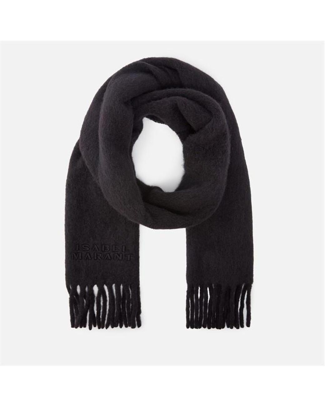 Isabel Marant Black Firny Check Scarf