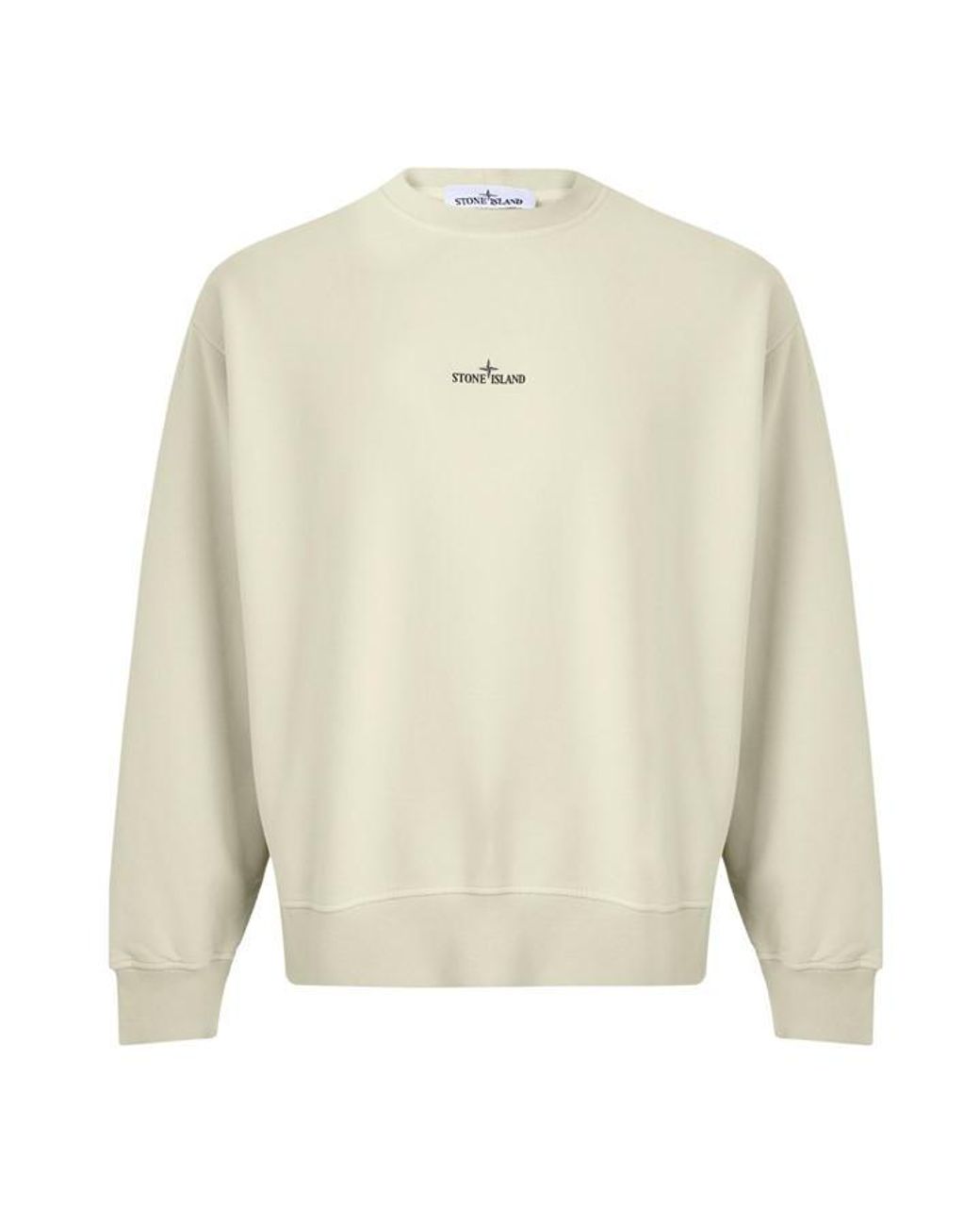 Stone Island White Stone Compass Swt Sn64 for men