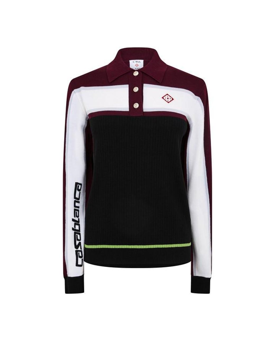 Casablanca Black Casa Polo Shirt Ld54