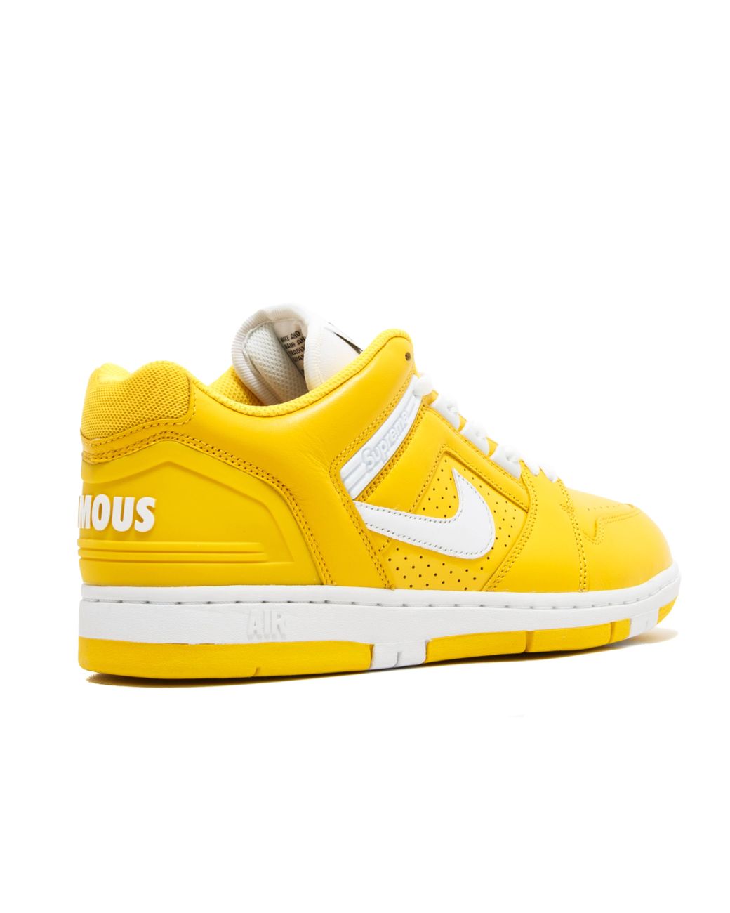 nike sb air force 2 low supreme yellow