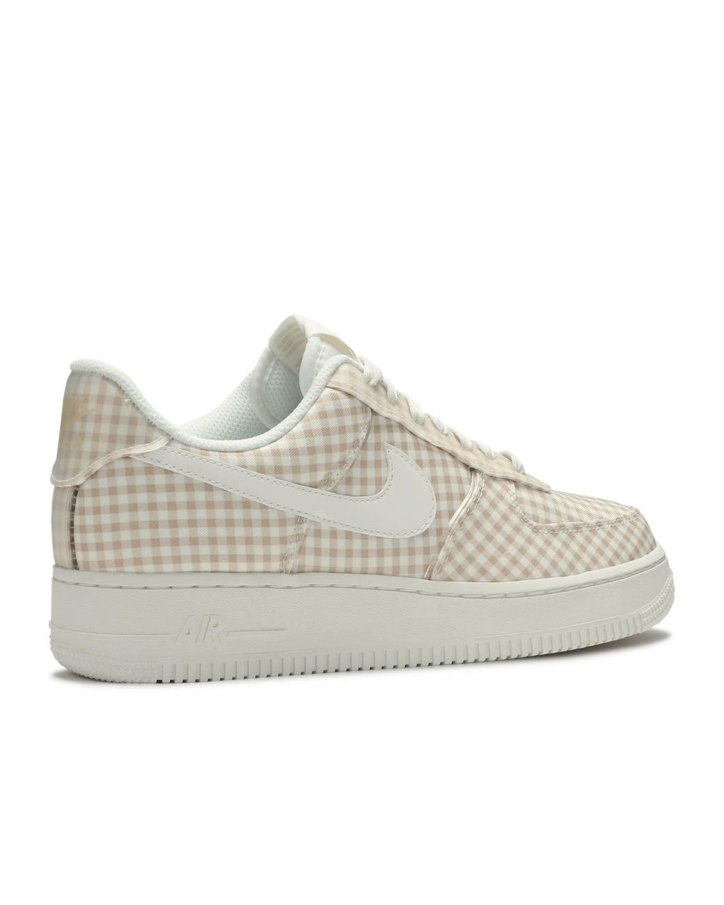air force 1 gingham pack beige