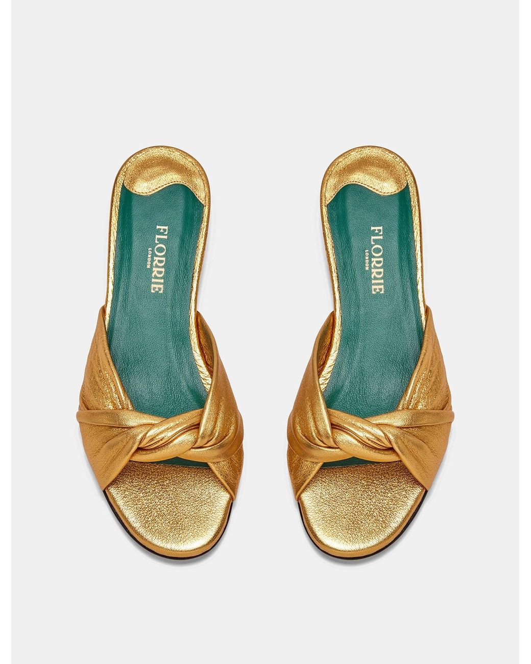 Florrie London Metallic Emma Flat 15
