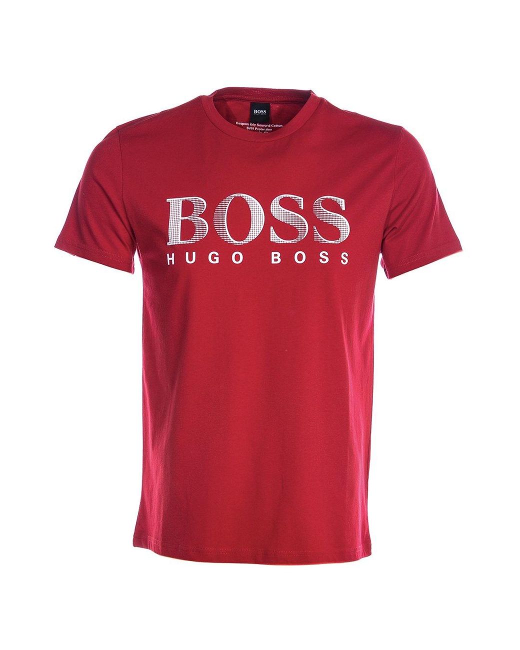 BOSS by Hugo Boss Cotton Rn T-shirt in Red for Men - Lyst