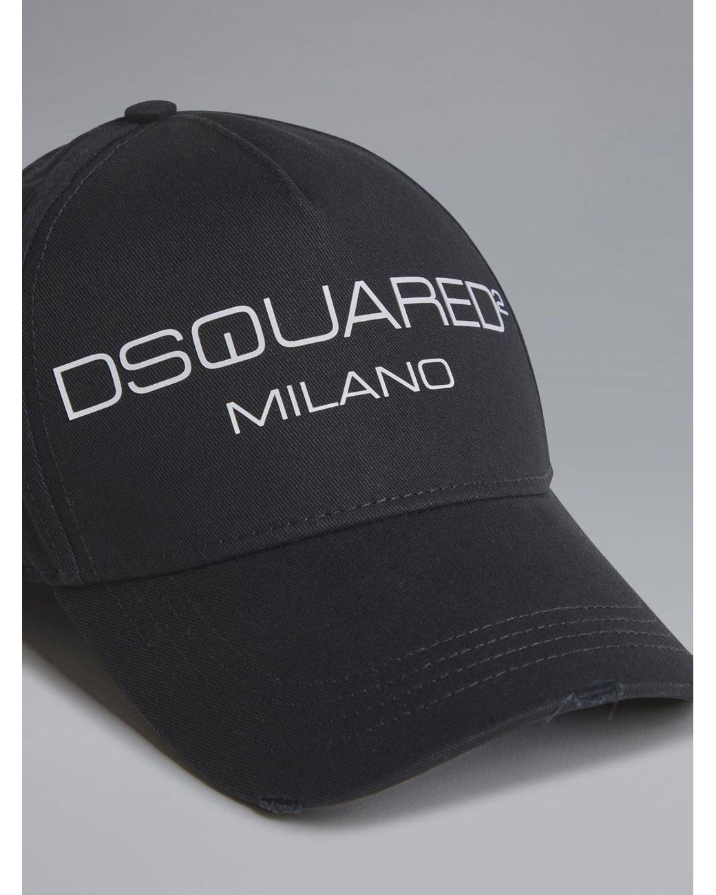 DSquared² Cotton Milano Baseball Cap in Black for Men - Save 6% | Lyst