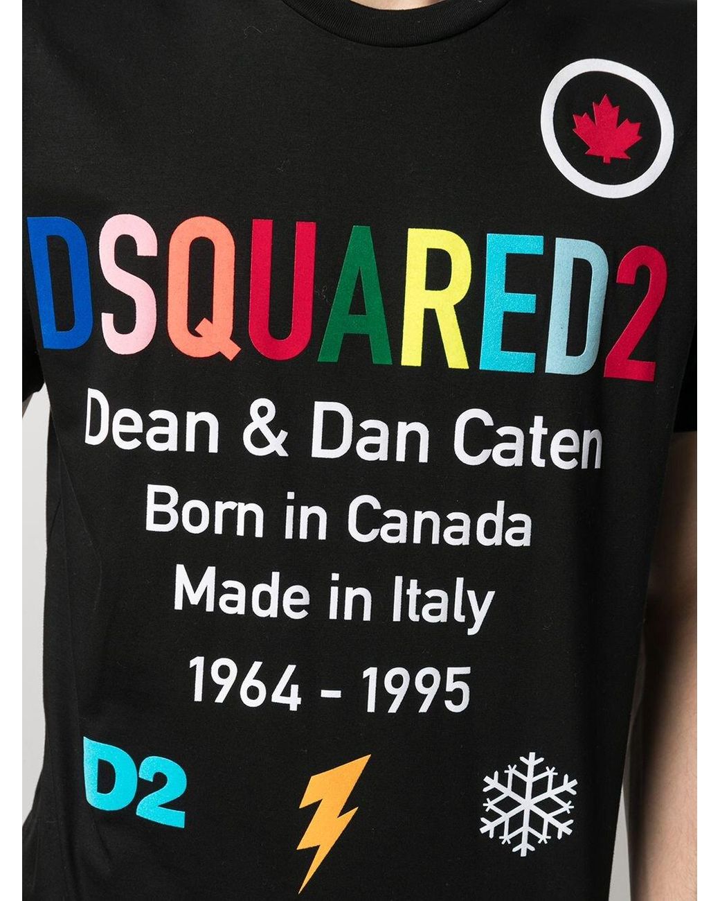 DSquared² Cotton Caten Trip T-shirt in Black for Men Save 49% Mens T-shirts DSquared² T-shirts 