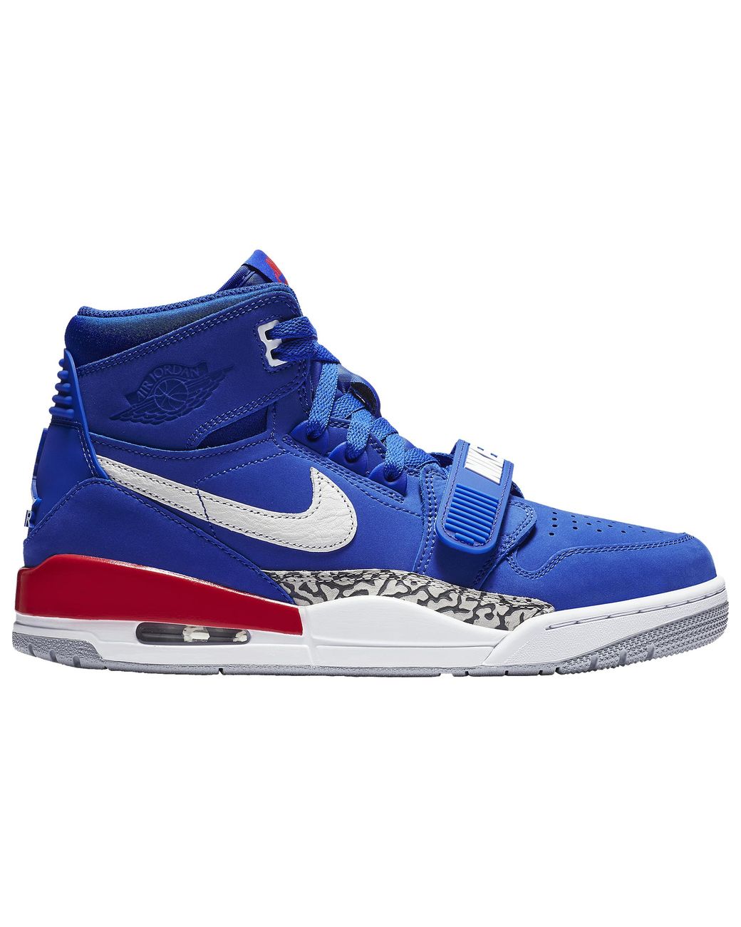 Nike Leather Legacy 312 Basketball Shoes in Bright Blue/White
