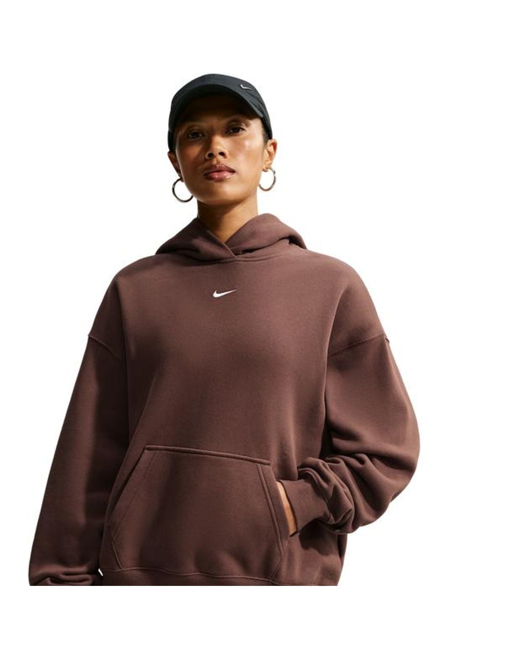 Nike Brown Fleece Hoodies