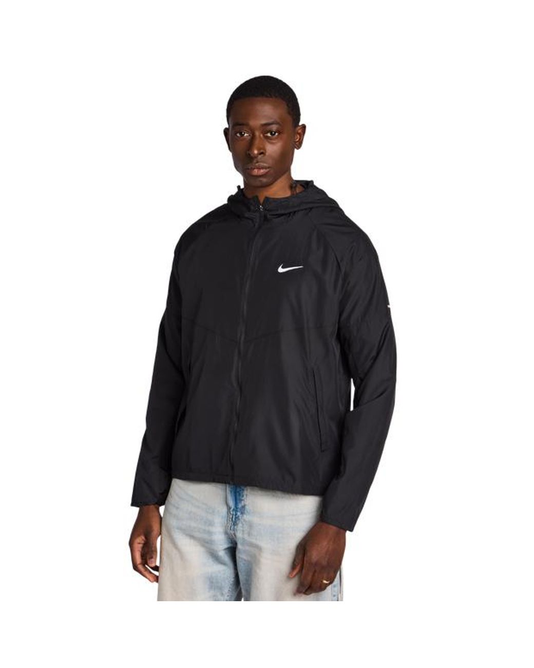 Nike Black Miler Track Tops for men