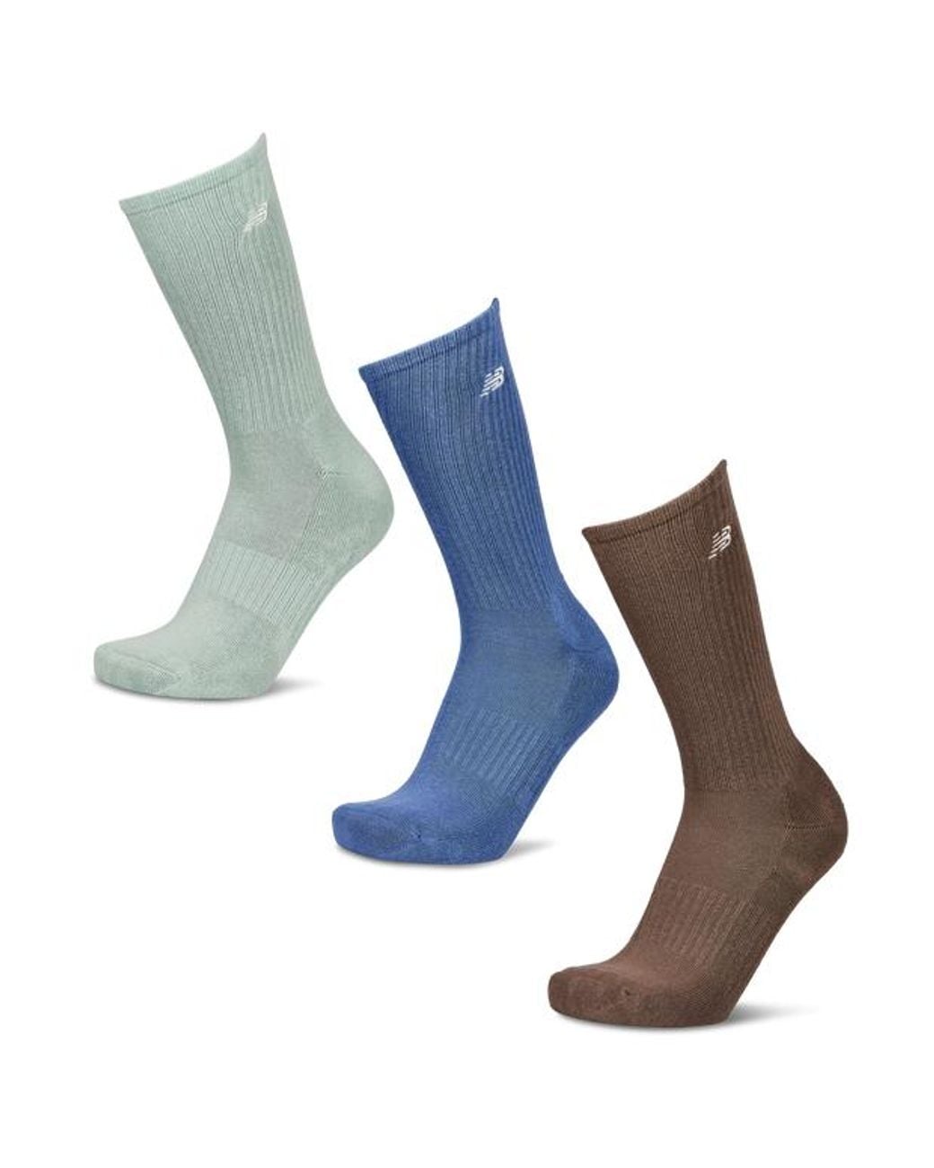 New Balance Blue Crew 3 Pack Socks
