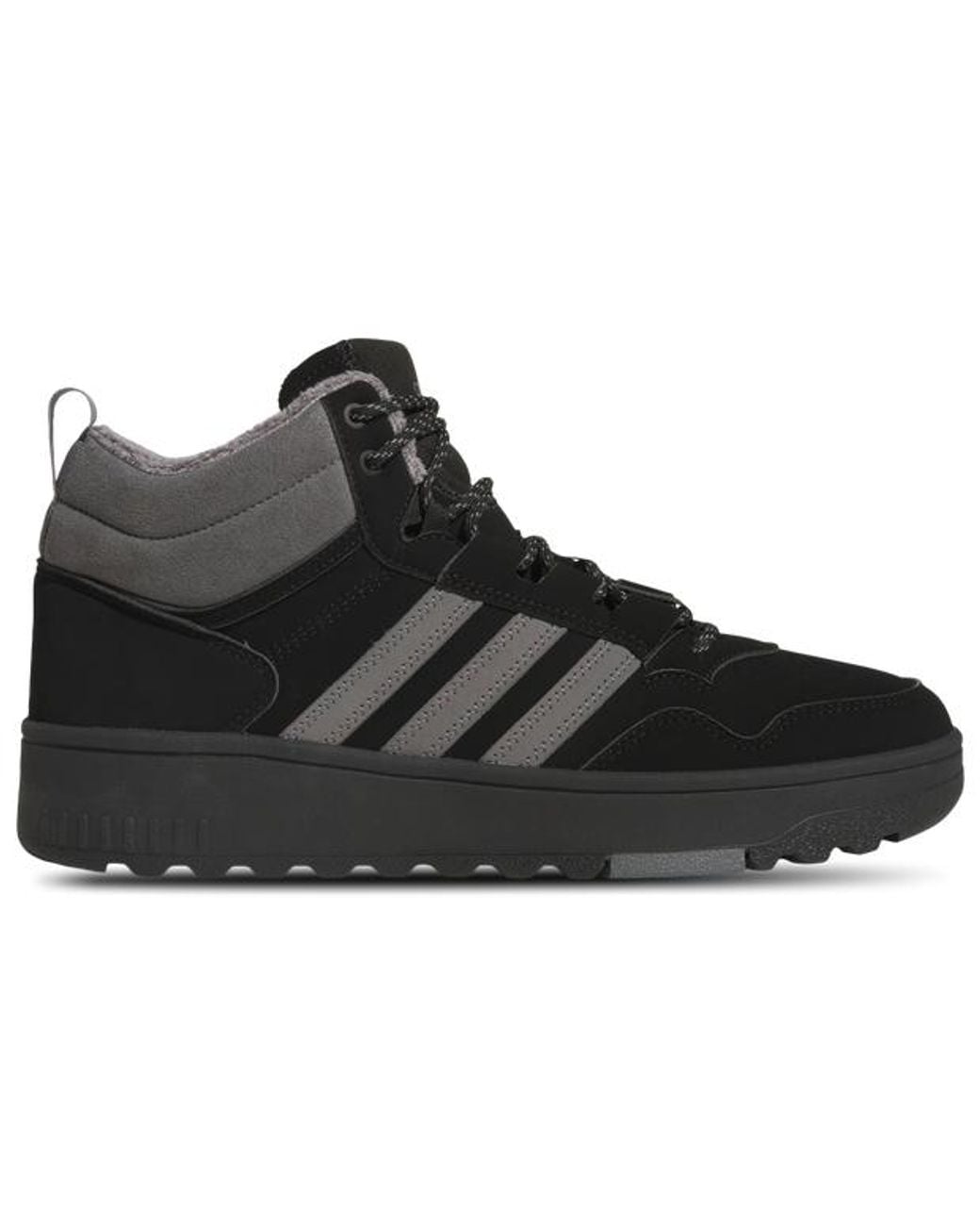 Adidas Black Hoops 4.0 Mid Sneakers