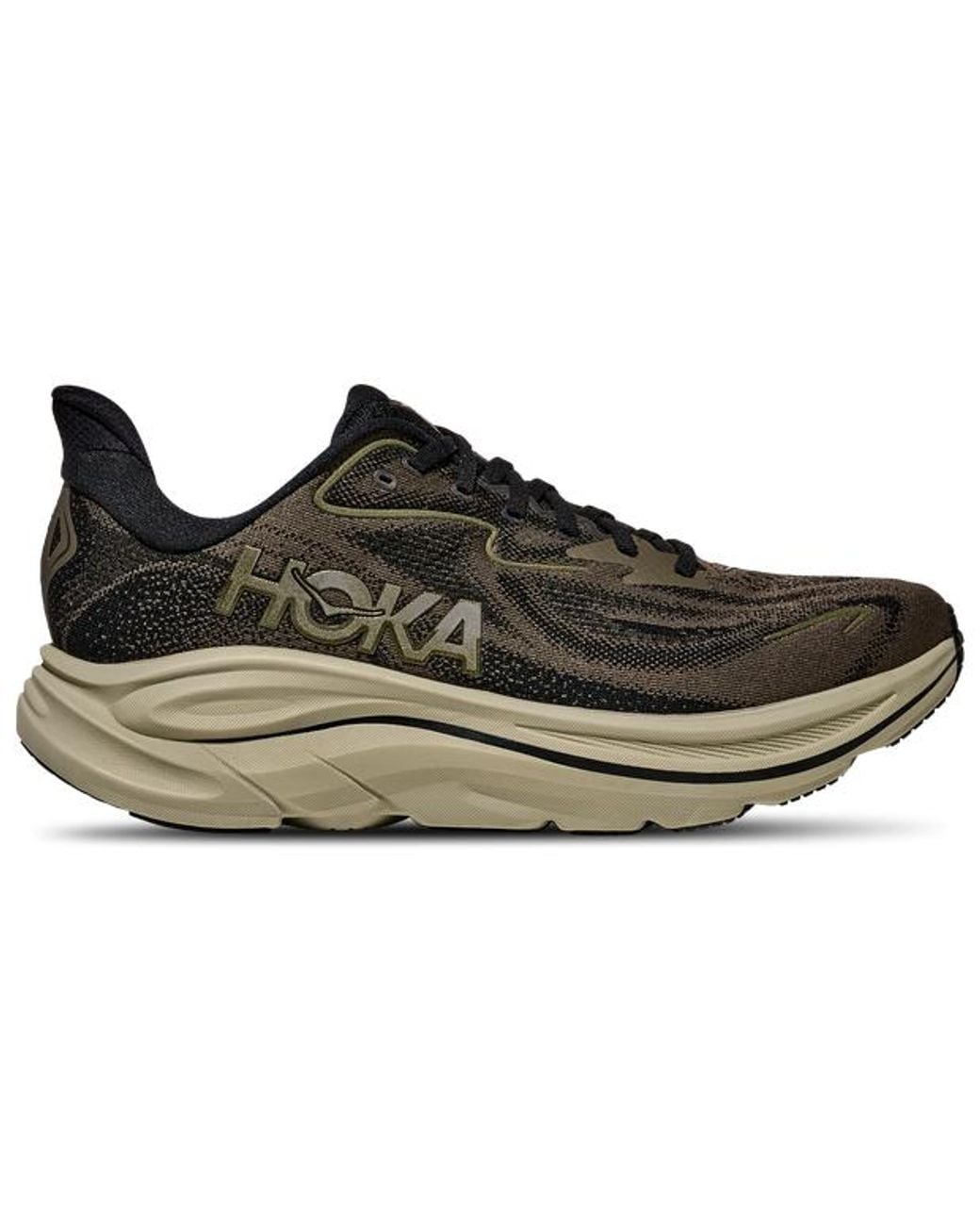 Hoka One One Black Clifton 10 Sneakers for men