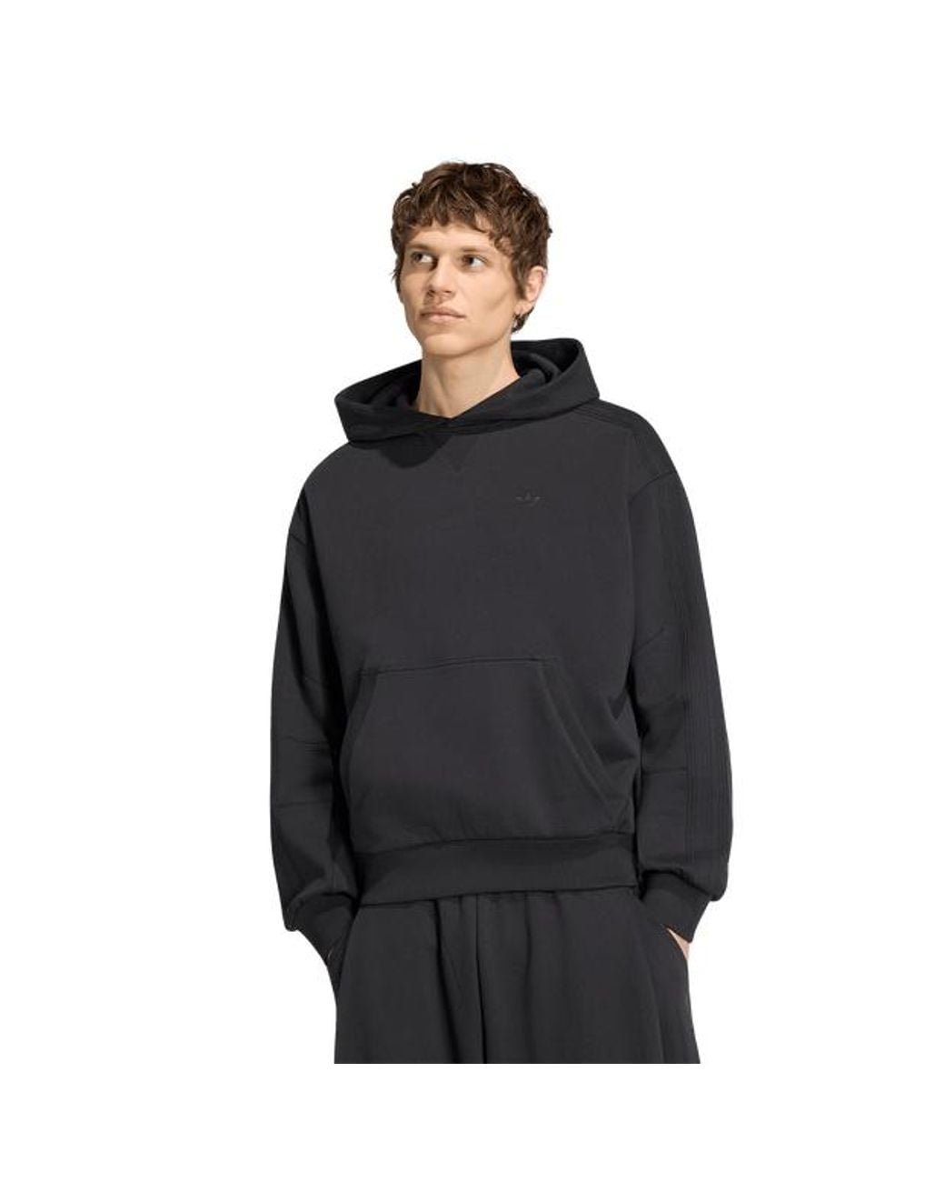 Adidas Black Premium Essentials Hoodie Hoodies for men