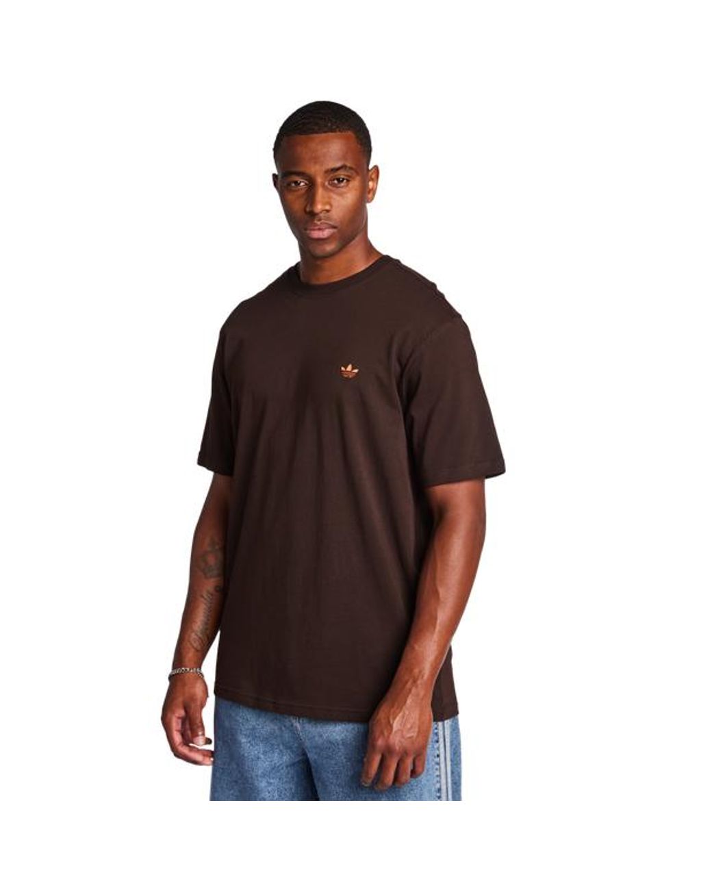 Adidas Brown Adicolor T-Shirts for men