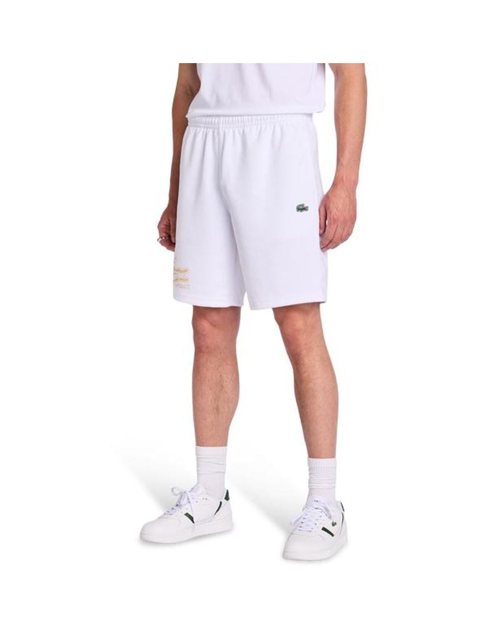Lacoste Croc Korte Broeken in het White voor heren