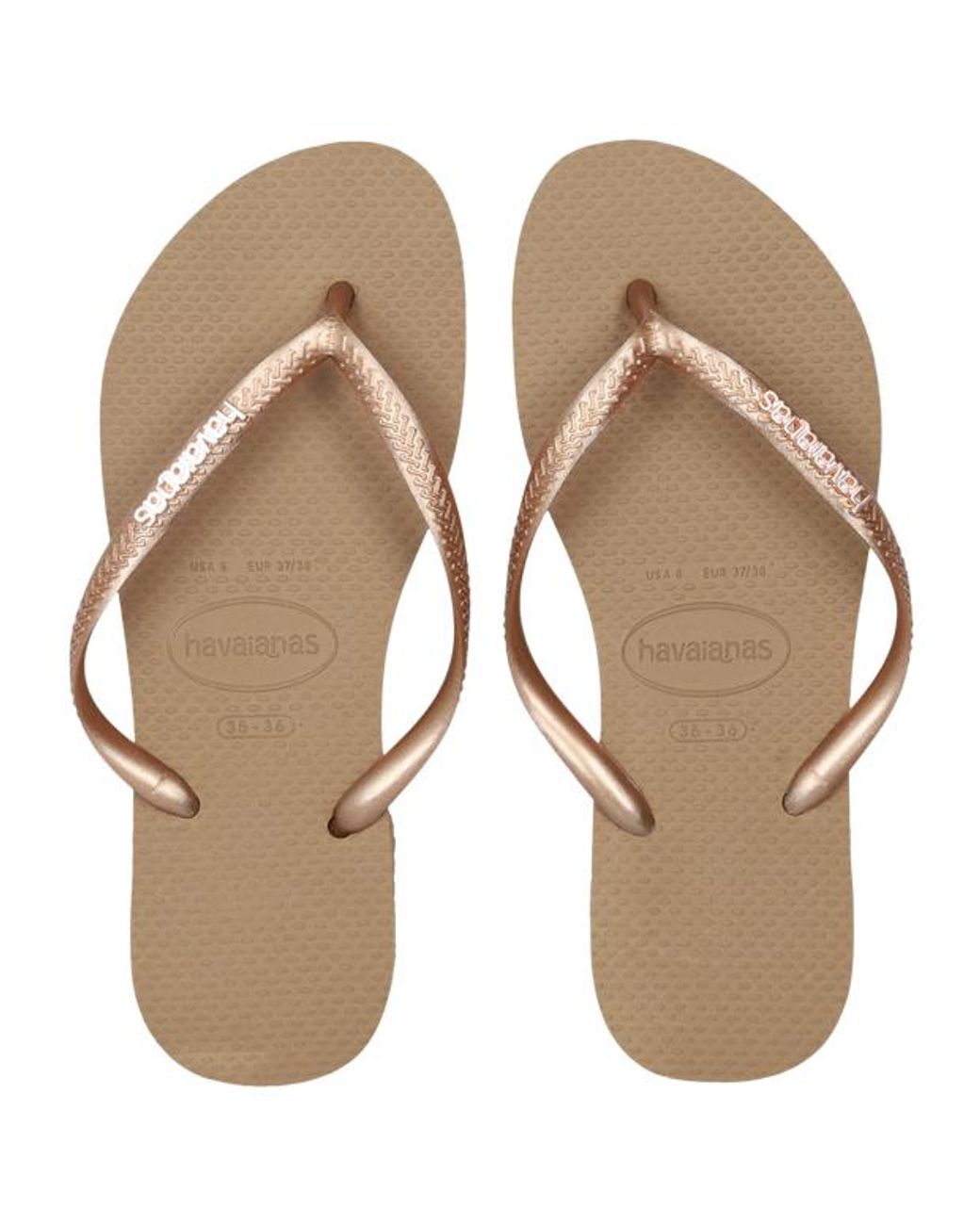 Havaianas Brown Slim Flip-Flops And Sandals