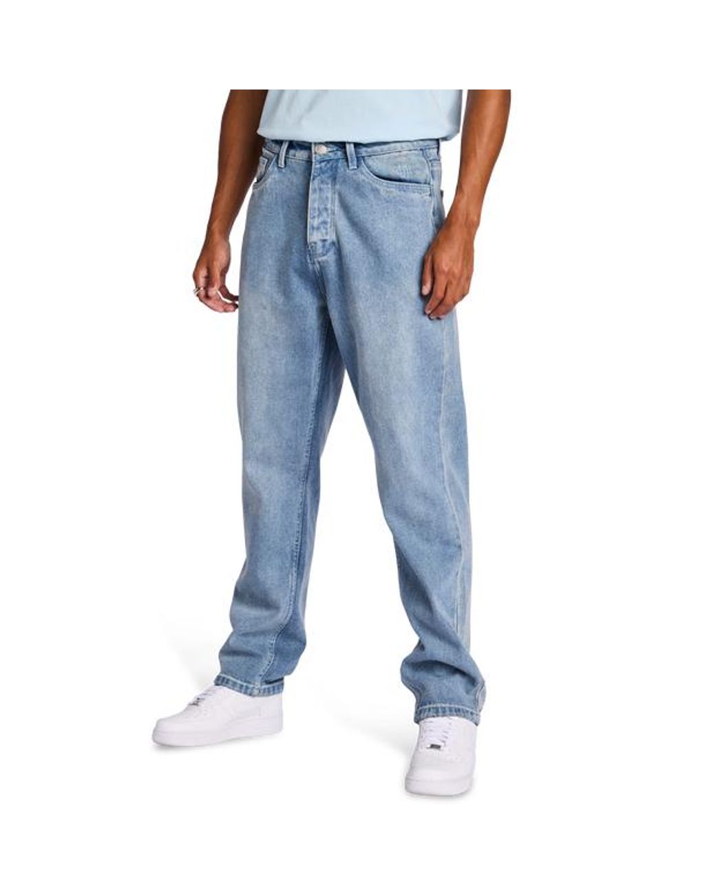 Street Cartel Blue Route Relaxed Fit Pants for men