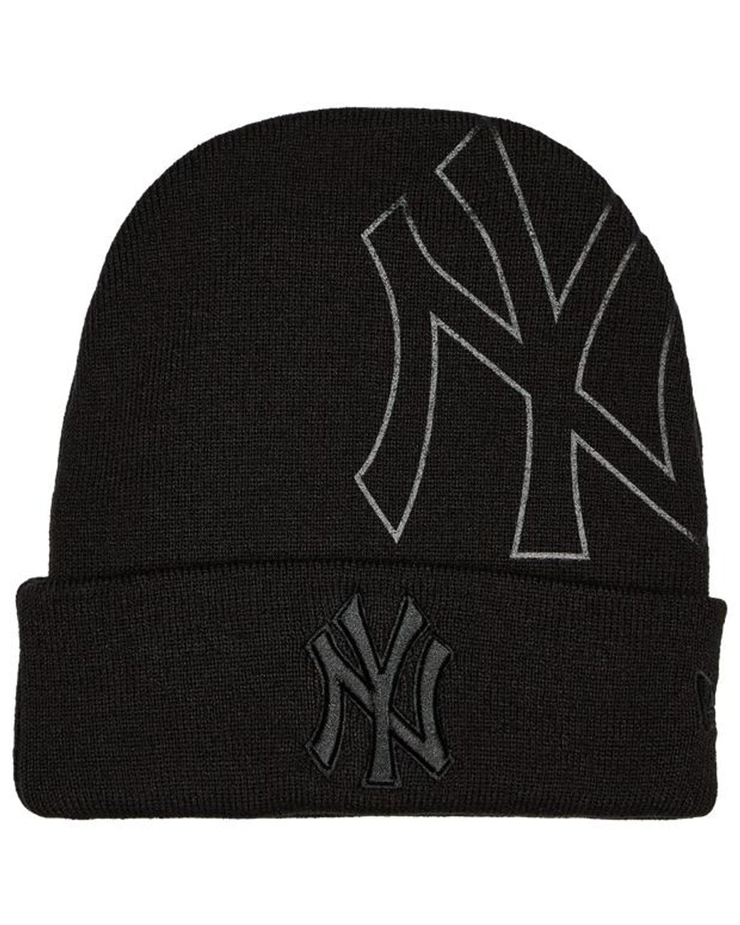 KTZ Black Wide Cuff Beanie Knitted Hats & Beanies