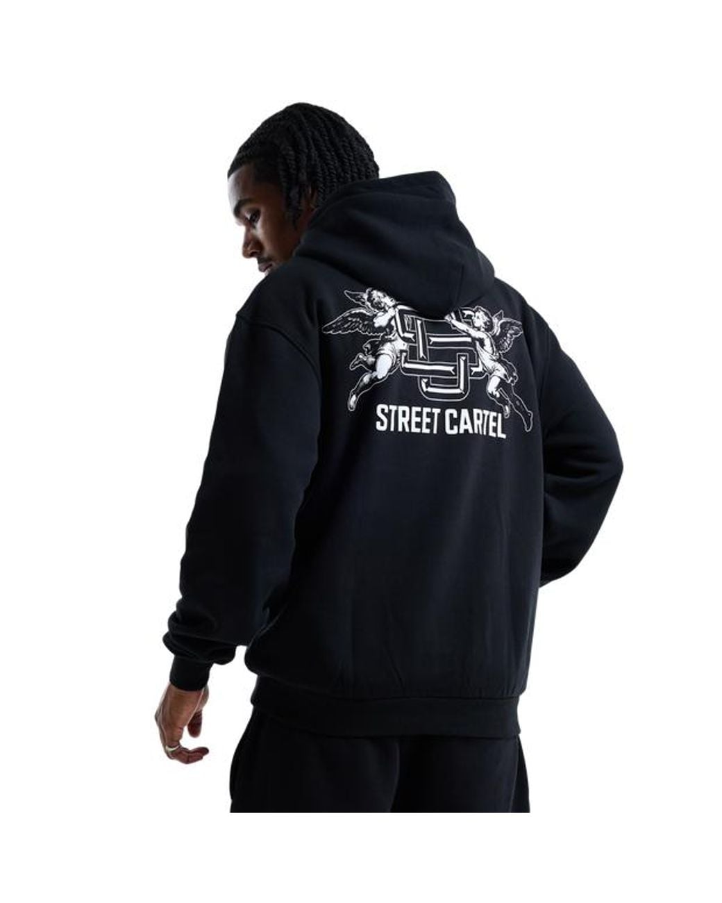 Street Cartel Blue Basement Hoodies for men