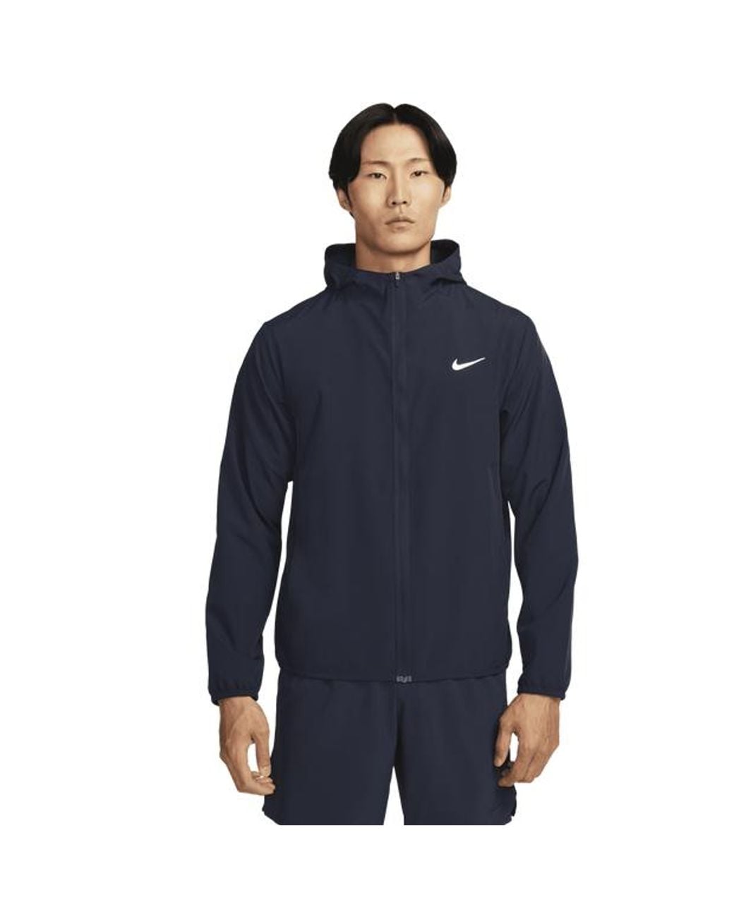 Nike Blue Form Dri-Fit Hooded Versatile Jacket Jackets for men