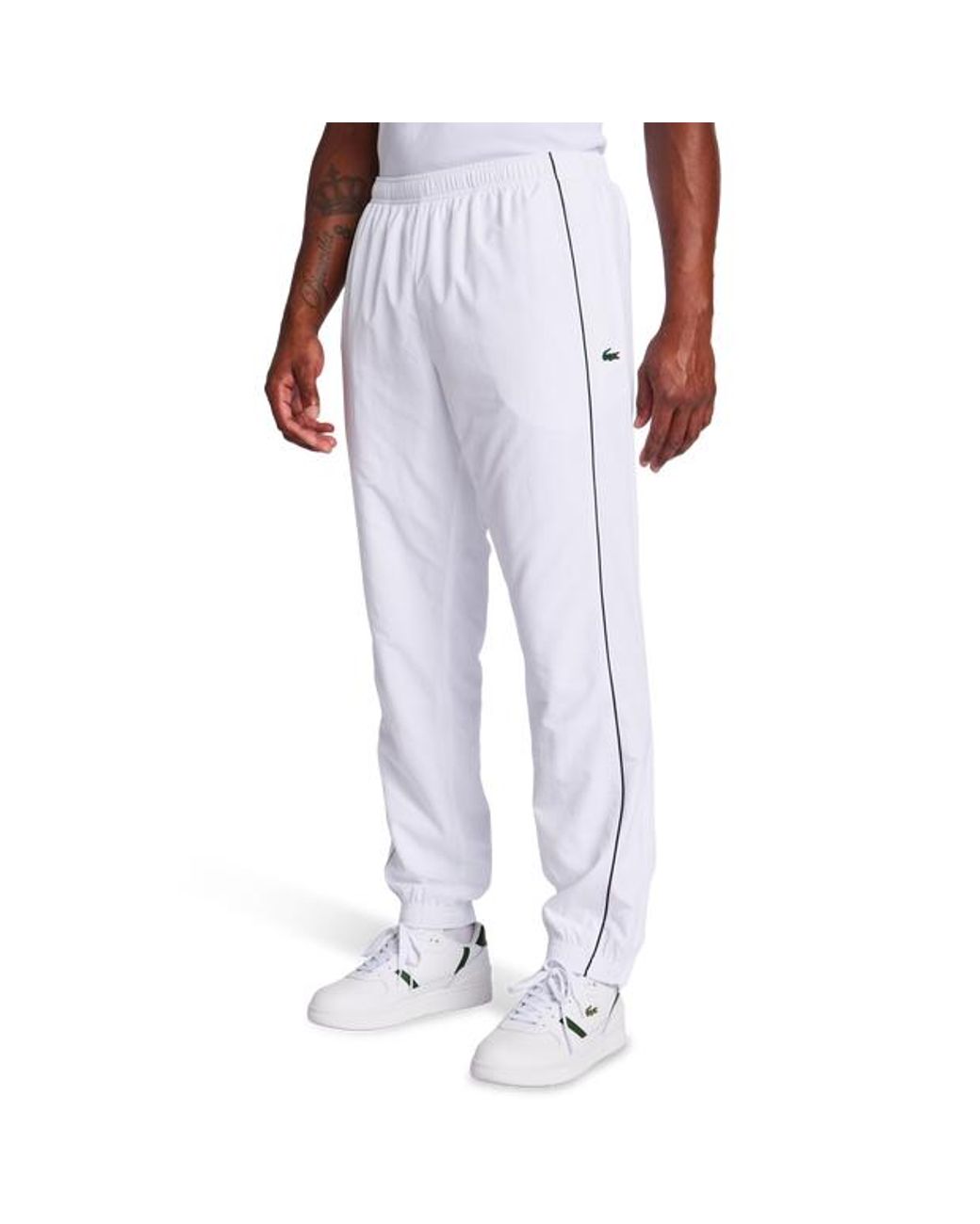Lacoste Purple Taffeta Piping Pants for men