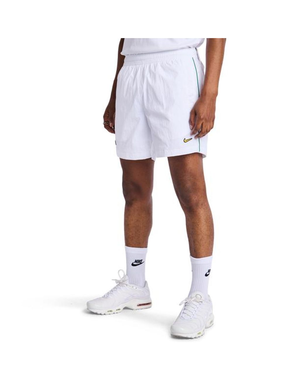 Nike White Tuned Shorts for men