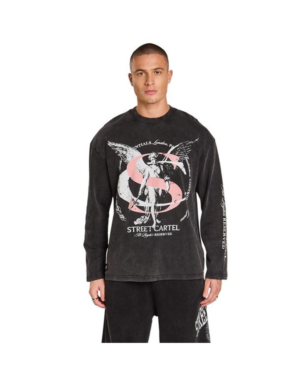 Street Cartel Black Luma T-Shirts for men