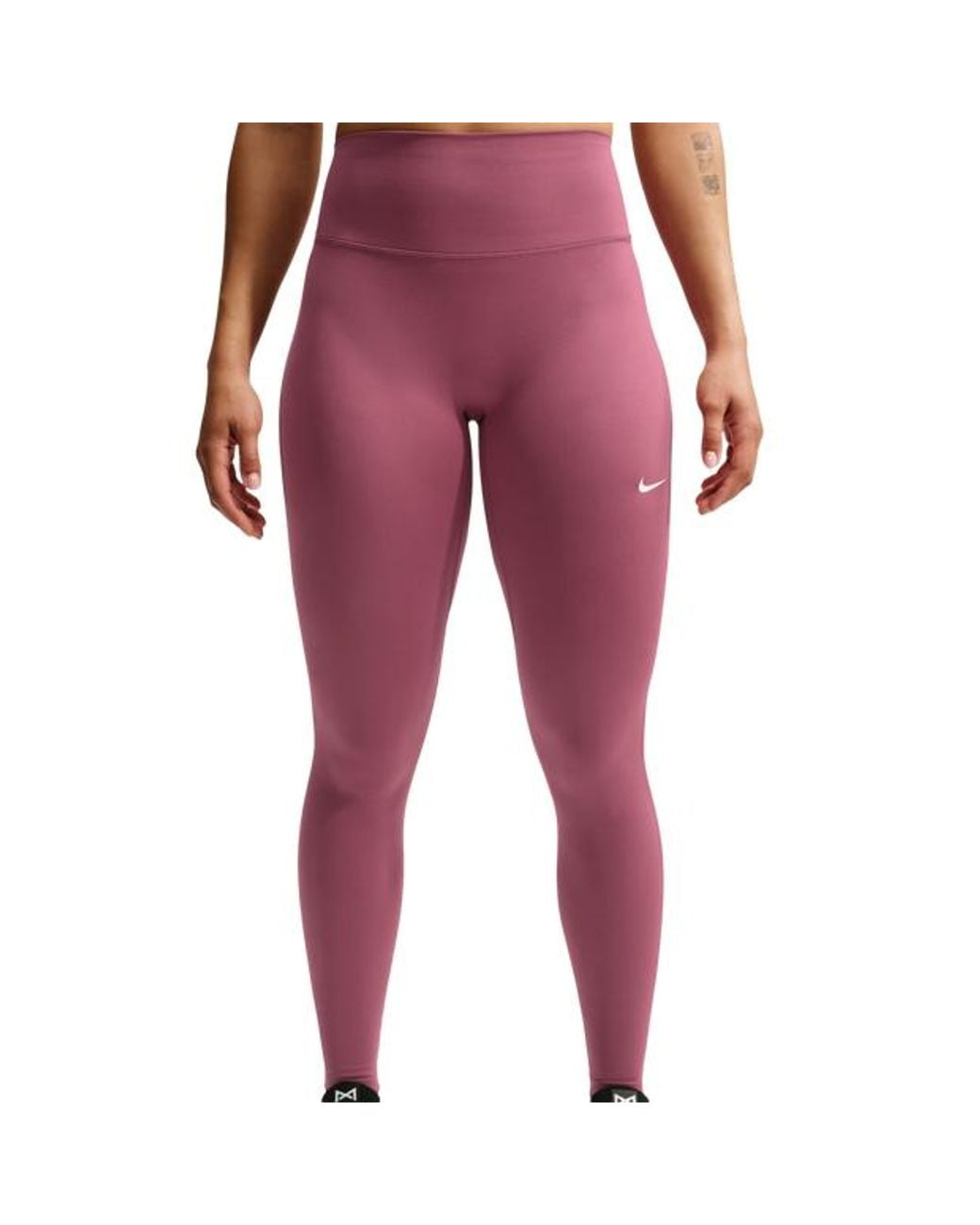 Nike Red One Seamless Front High-Waisted Leggings Leggings
