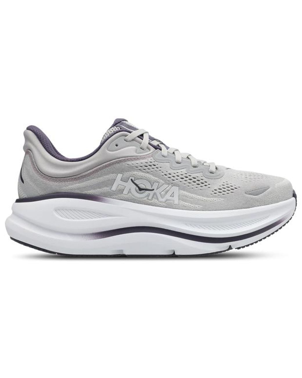 Hoka One One Gray Bondi 9 Sneakers for men