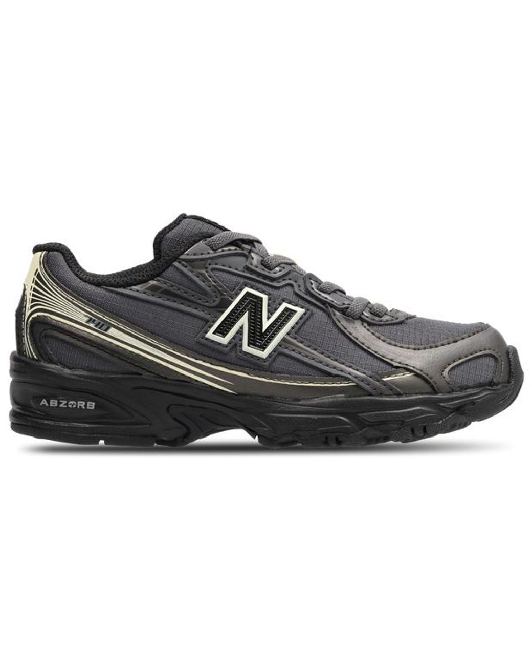 New Balance Black 740 Toddler Trainers