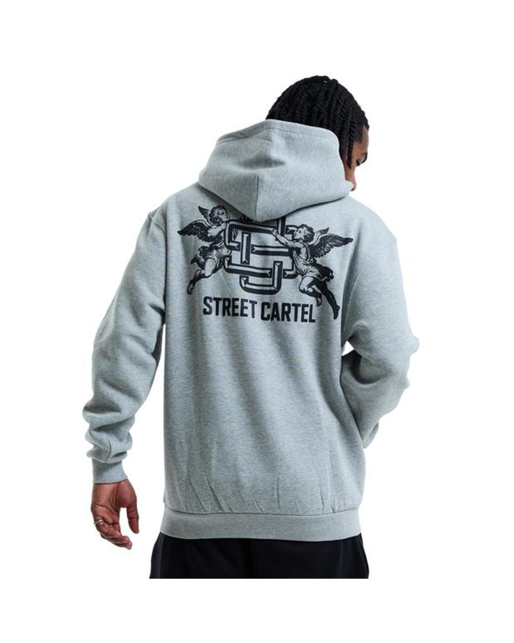 Street Cartel Blue Basement Hoodies for men
