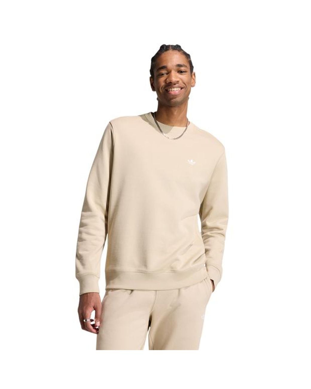 Adidas Natural Trefoil Sweatshirts for men