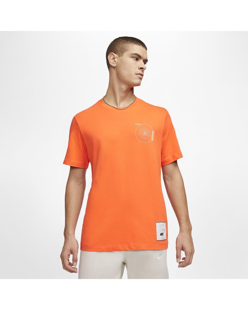 Nike Cotton Sn. 2020 T-shirt in Orange for Men - Lyst