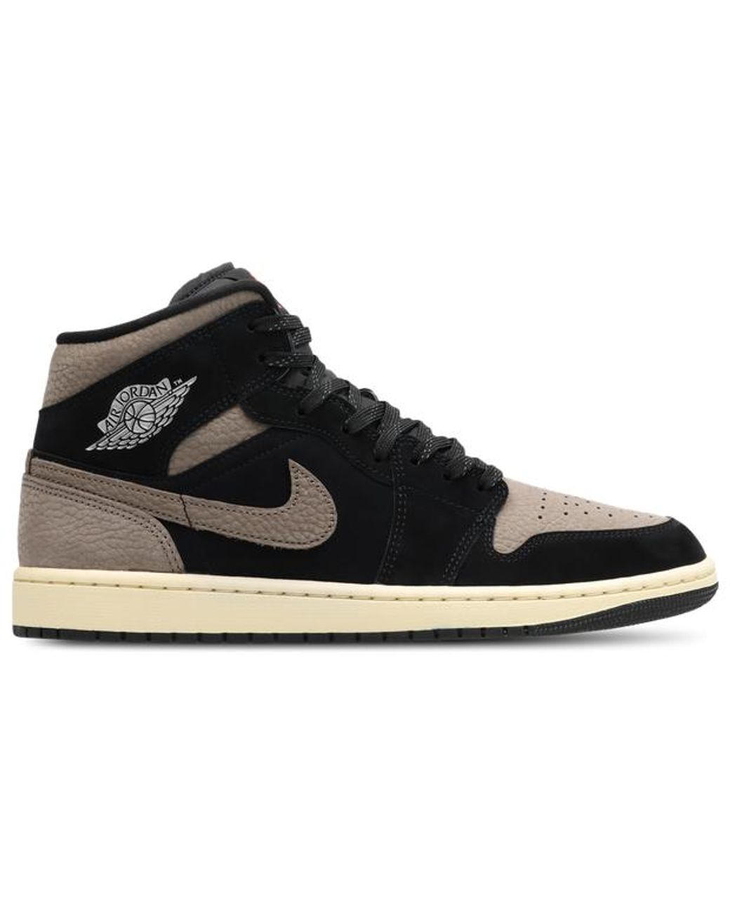 Nike Black Aj1 Mid Sneakers for men