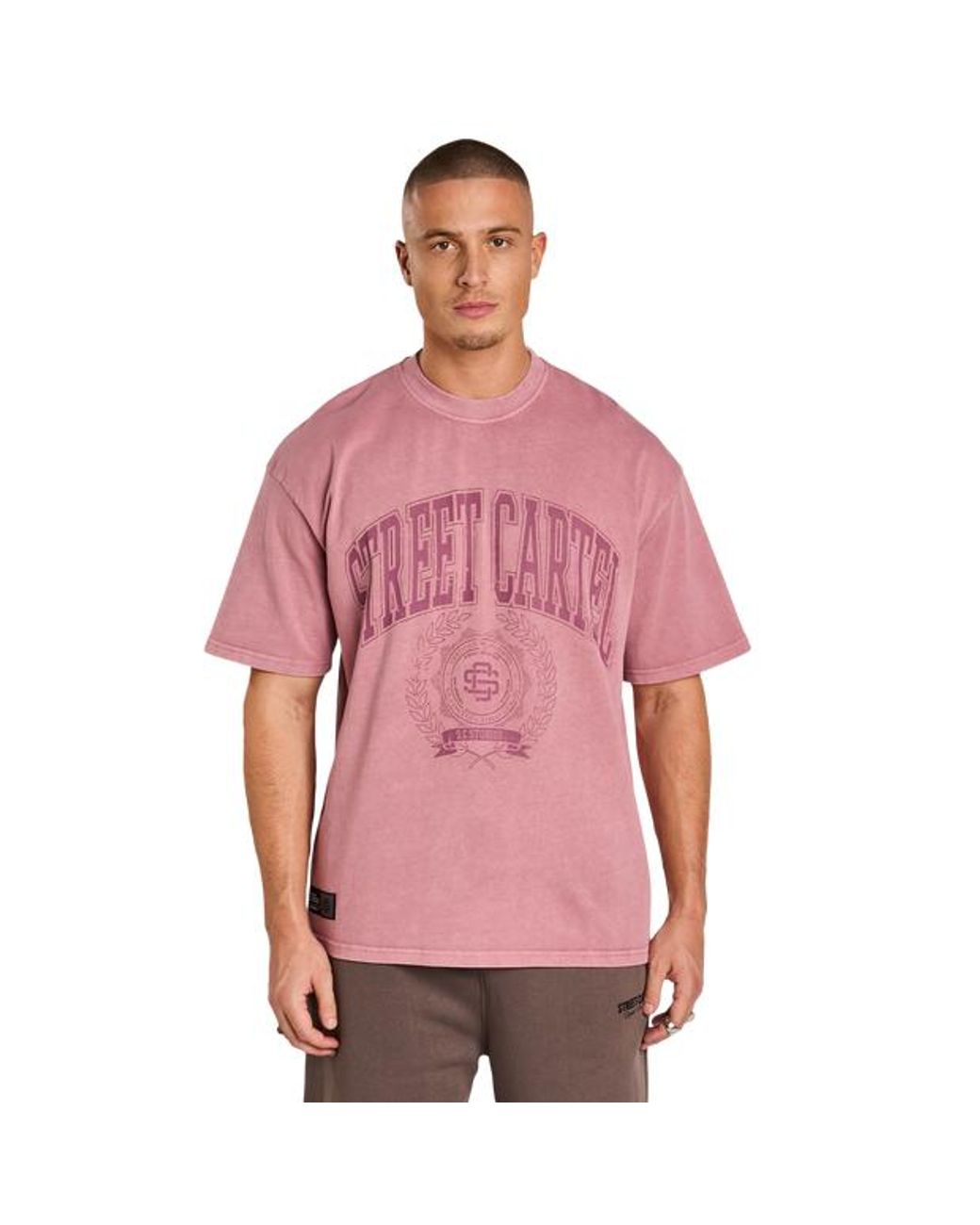 Street Cartel Pink Vincente T-Shirts for men
