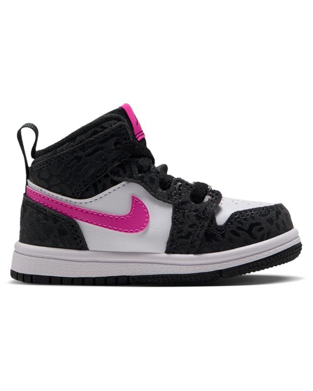 Nike Black Aj1 Mid Baby Shoes