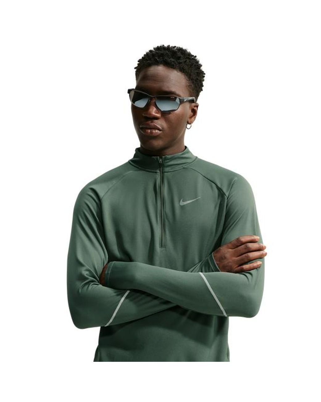 Nike Green Miler Track Tops for men