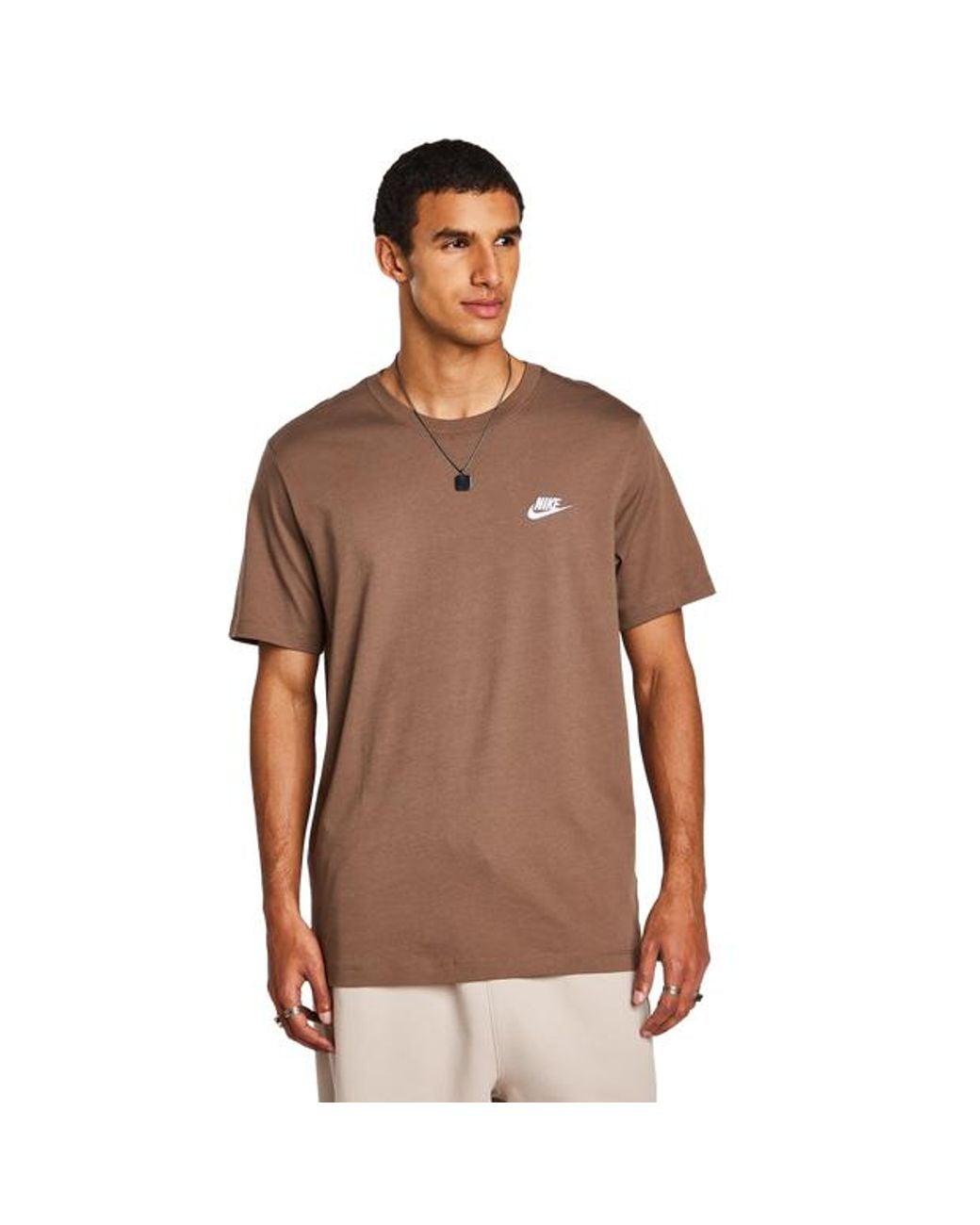 Nike Brown Club T-Shirts for men
