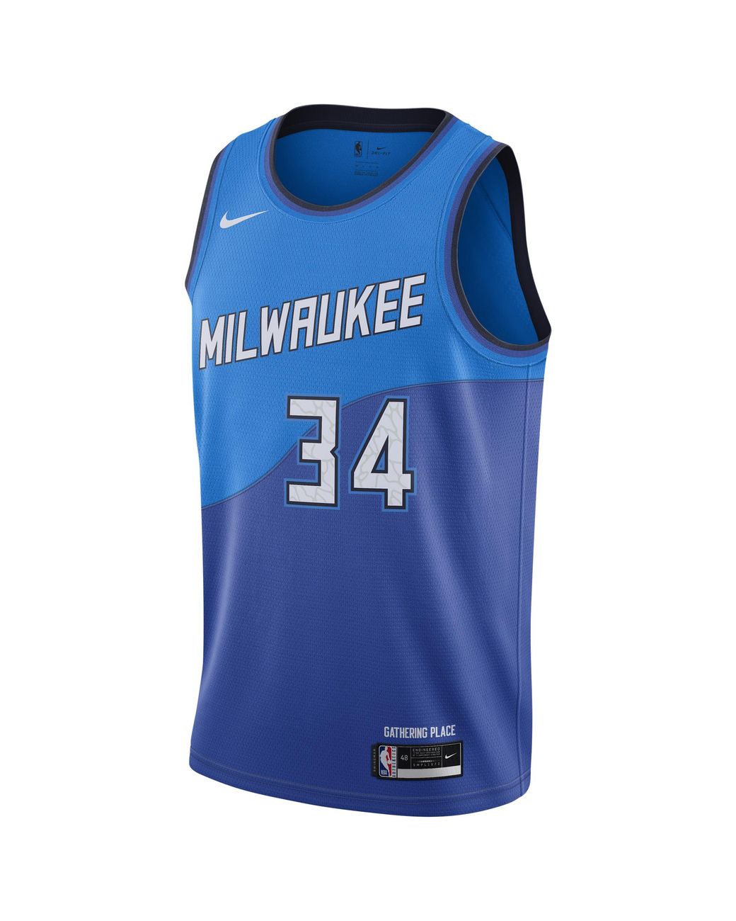 Nike Milwaukee Bucks City Edition Nba Swingman Jersey in Blue for Men
