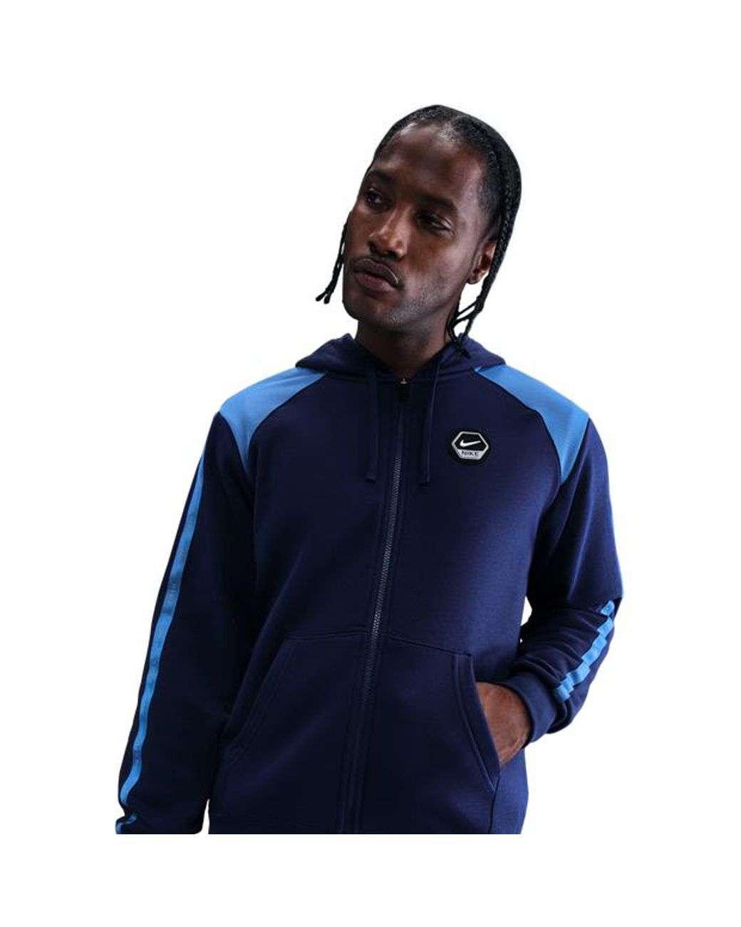 Nike Blue City Side Hoodies for men