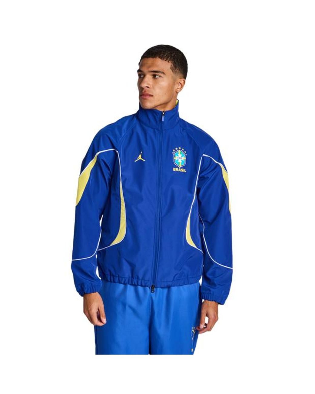 Nike Blue Brazil Track Tops for men
