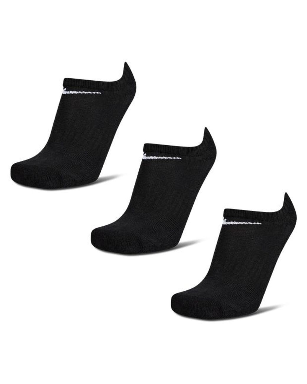 Nike Black 3pk Cotton Cushion Nosho
