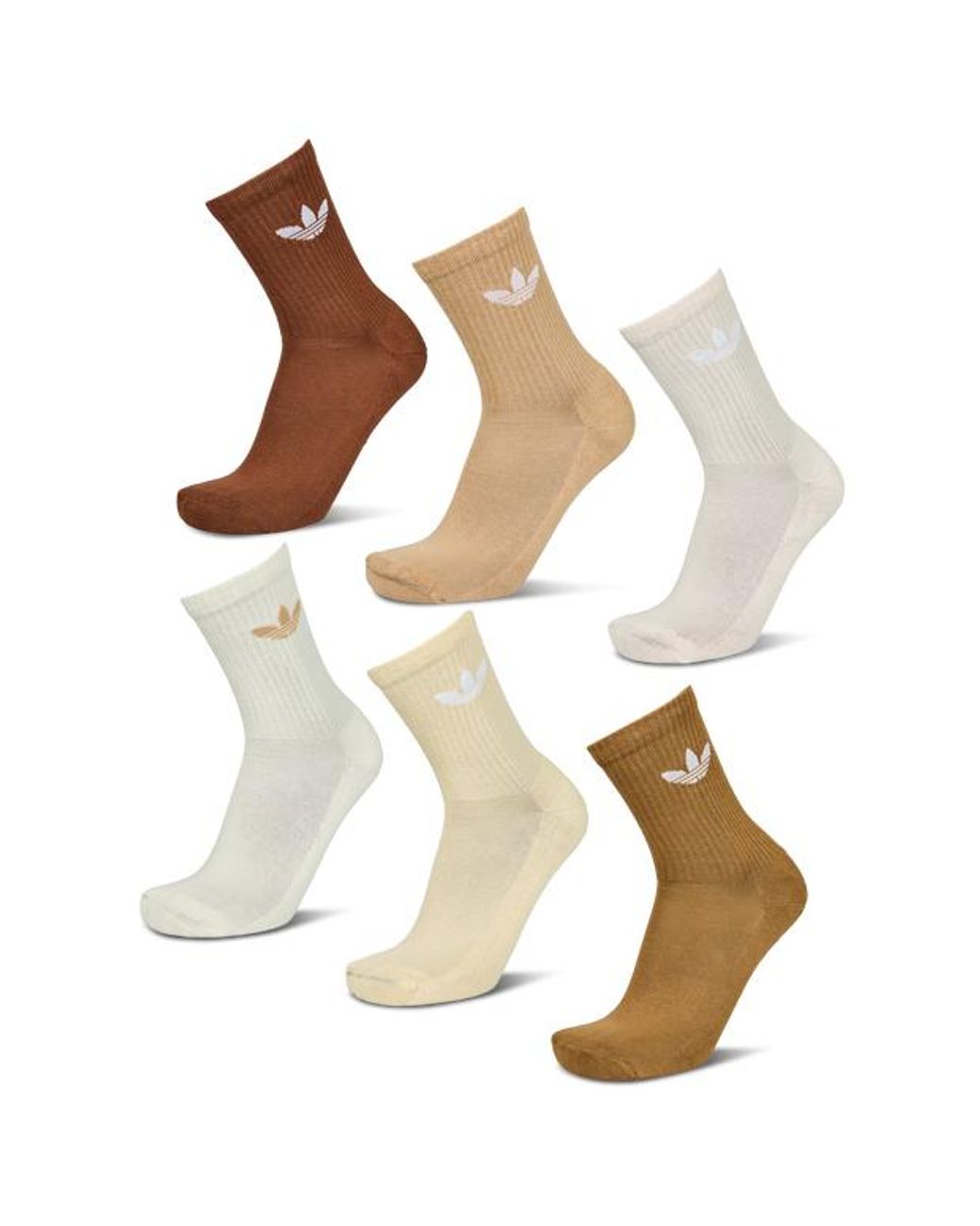 Adidas Metallic Crew 6 Pack Socks