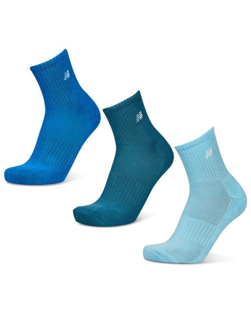 New Balance Blue Ankle 3 Pack Socks