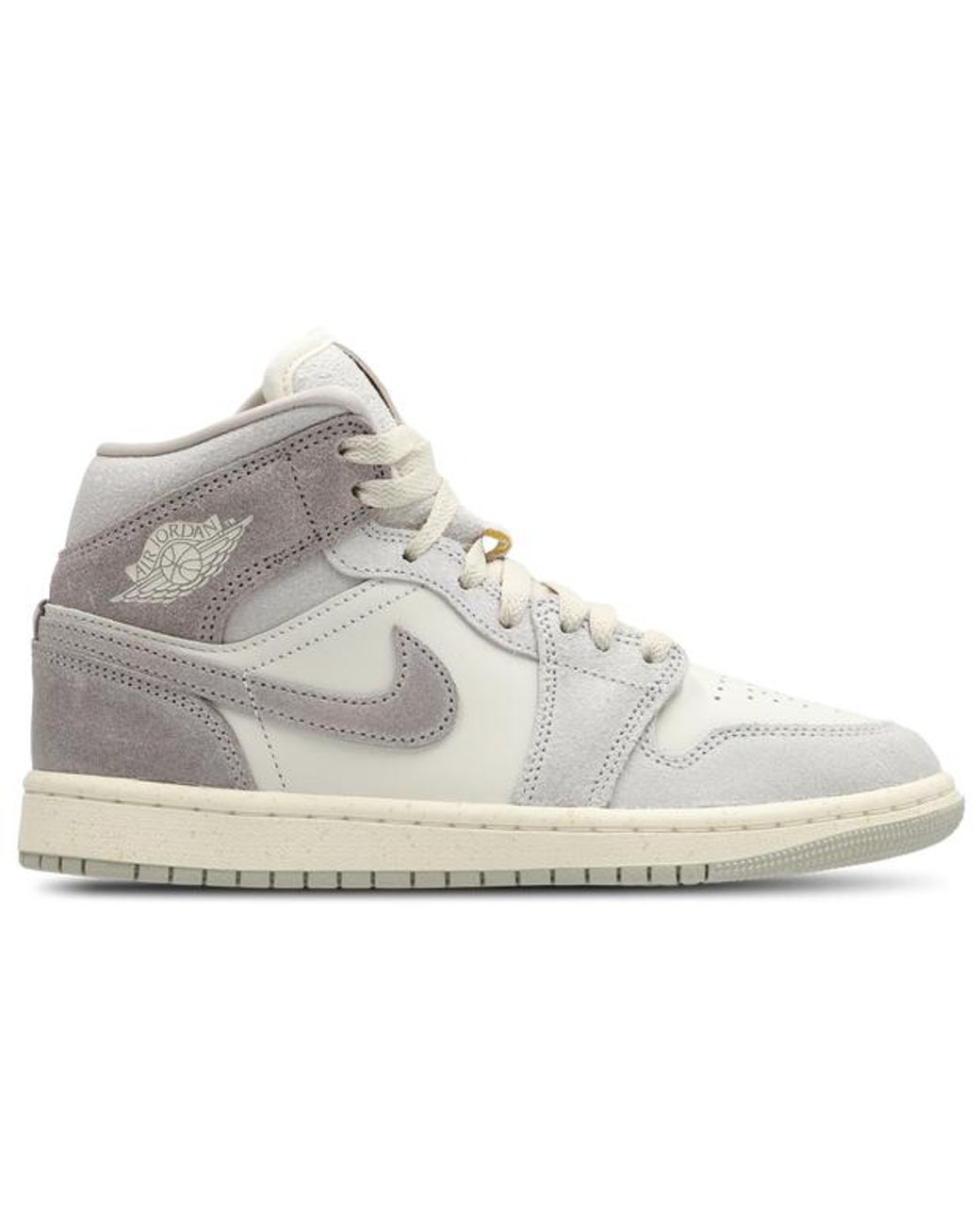 Nike White Aj1 Mid Sneakers