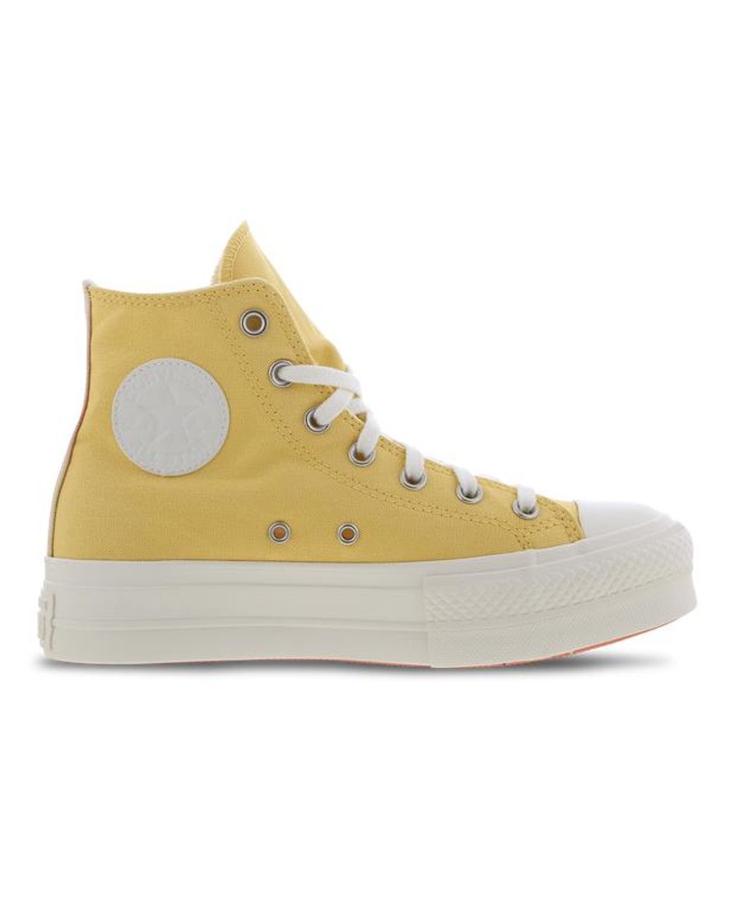 Converse Chuck Taylor All Star Lift Hi in Gelb | Lyst DE