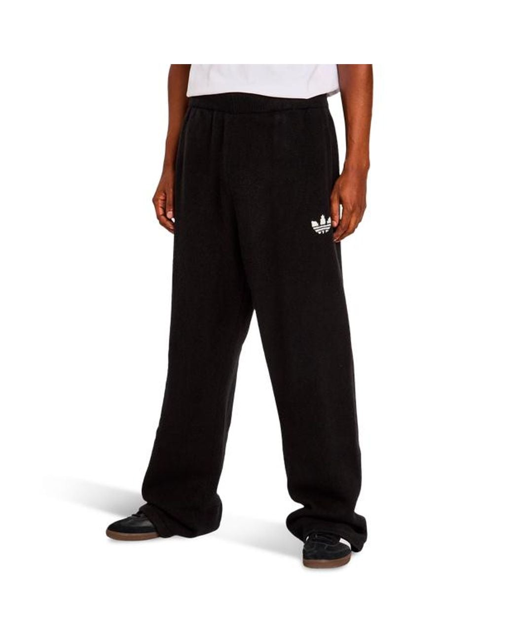 Adidas Black Essential Knit Pants for men