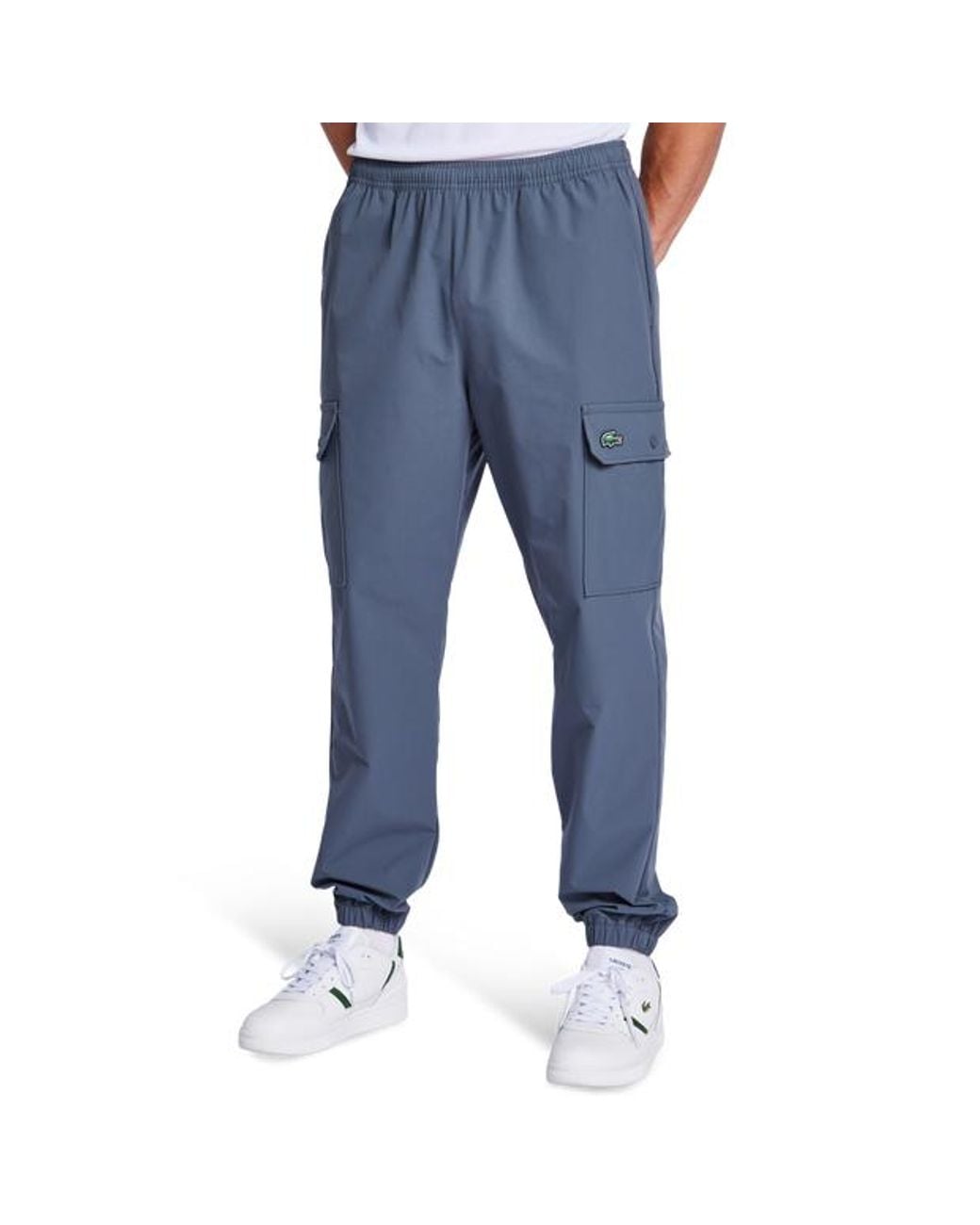 Lacoste Blue Urban Ripstop Pants for men
