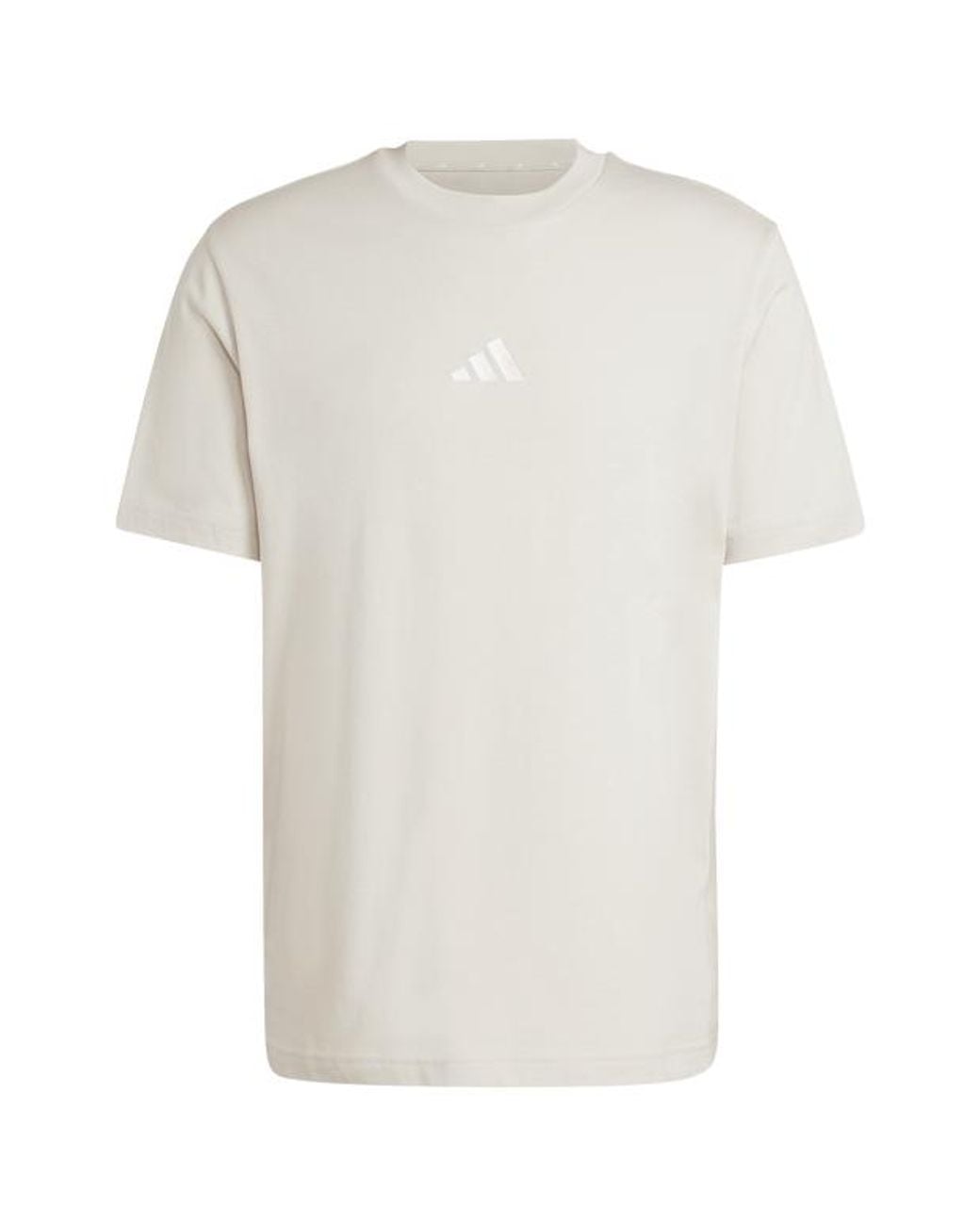 Adidas White Essentials Small Logo Jersey T-Shirts for men