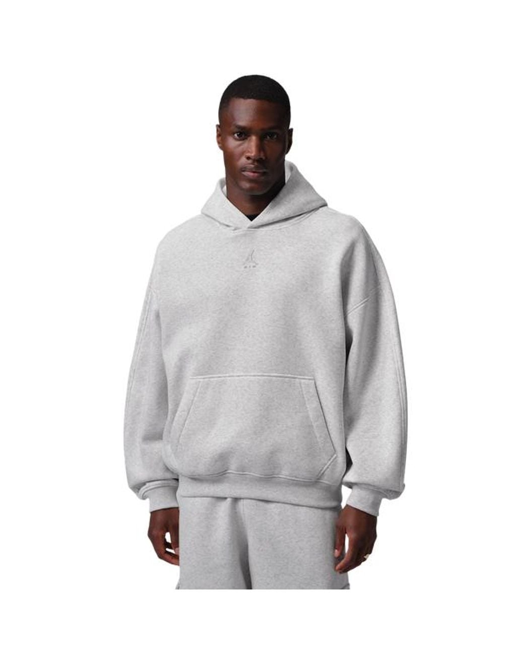 Nike Gray Fleece Hoodies for men