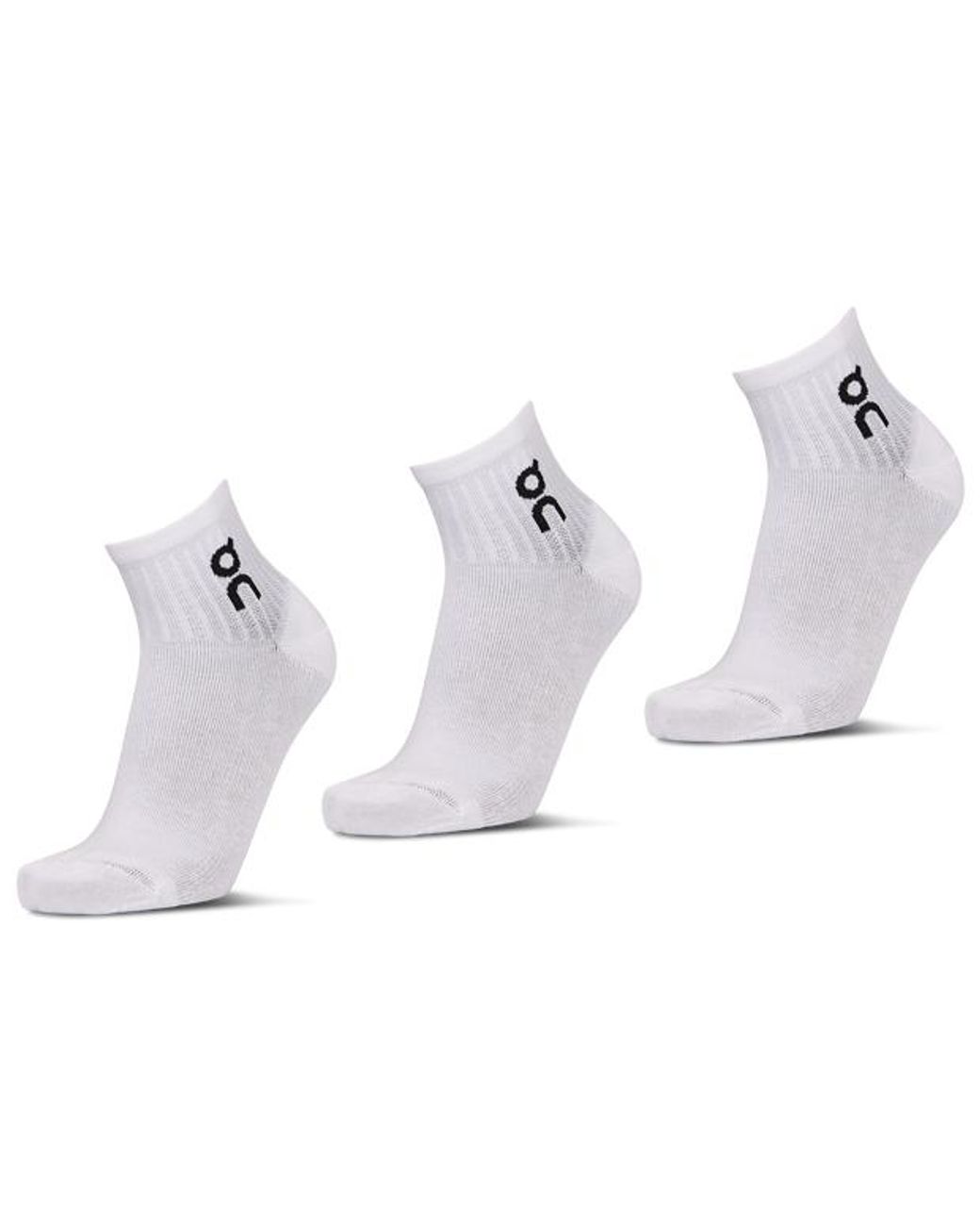 On Shoes White Logo Sock Ankle Socks